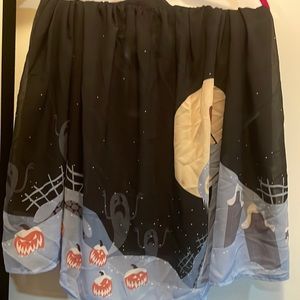 Torrid Nightmare Before Christmas Jack Skellington and Sally Scene Skater Skirt